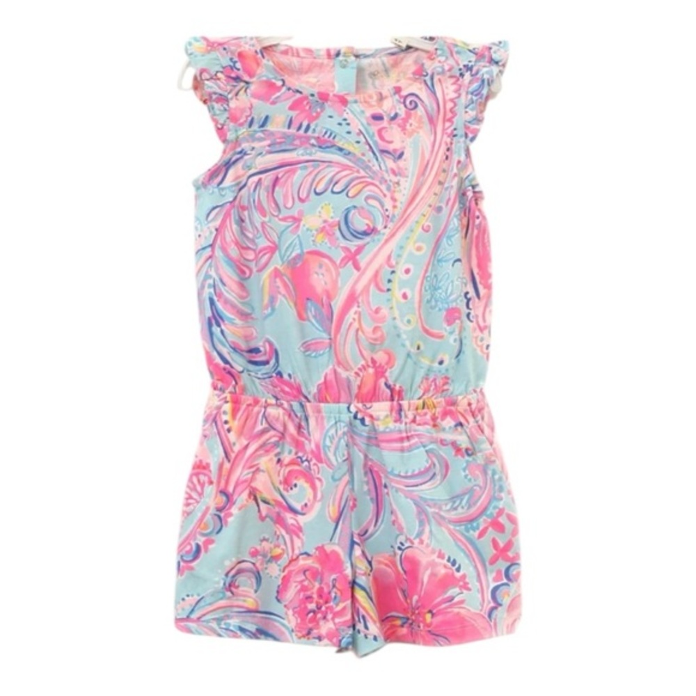 Lilly Pulitzer Mini Patsi Romper Multi Island de Coco Size XL